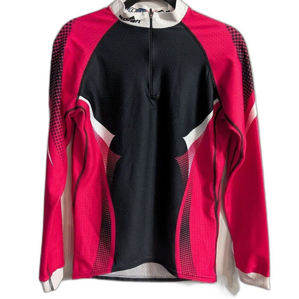 Borah Team USA Cycling Jersey Long Sleeve Quarter Zip Size Large